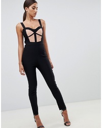 schwarzer Jumpsuit von Vesper