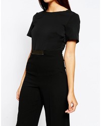 schwarzer Jumpsuit von Warehouse