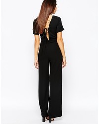 schwarzer Jumpsuit von Warehouse