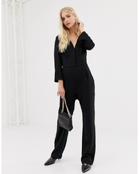 schwarzer Jumpsuit von Y.a.s