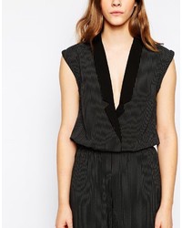 schwarzer Jumpsuit