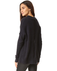 schwarzer Kaschmirpullover von 360 Sweater