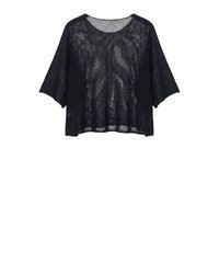 schwarzer Kurzarmpullover von OriginalYou