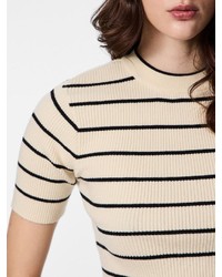 schwarzer Kurzarmpullover von Pieces