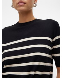 schwarzer Kurzarmpullover von Vero Moda