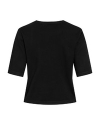 schwarzer Kurzarmpullover von Vila