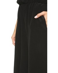 schwarzer kurzer Jumpsuit von Club Monaco