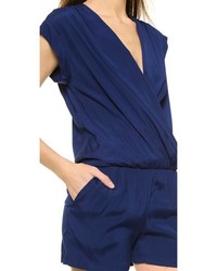 schwarzer kurzer Jumpsuit