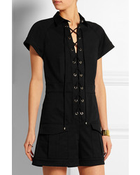 schwarzer kurzer Jumpsuit von Roberto Cavalli