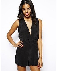 schwarzer kurzer Jumpsuit von Motel