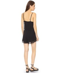 schwarzer kurzer Jumpsuit von One Teaspoon