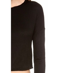 schwarzer kurzer Pullover von Bop Basics