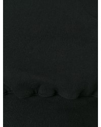schwarzer kurzer Pullover von Rick Owens