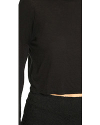 schwarzer kurzer Pullover von Bop Basics