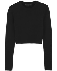schwarzer kurzer Pullover von Proenza Schouler