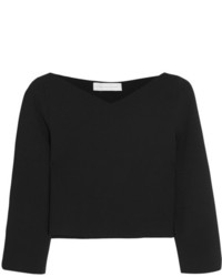 schwarzer kurzer Pullover von Stella McCartney