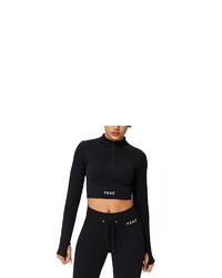 schwarzer kurzer Pullover von YEAZ