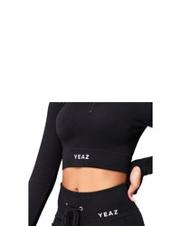 schwarzer kurzer Pullover von YEAZ