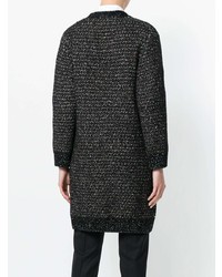 schwarzer lange Strickjacke von Lanvin