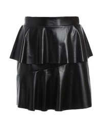 schwarzer Leder Minirock von Noisy May
