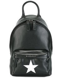 schwarzer Leder Rucksack mit Sternenmuster von Givenchy