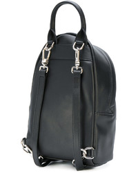 schwarzer Leder Rucksack mit Sternenmuster von Givenchy