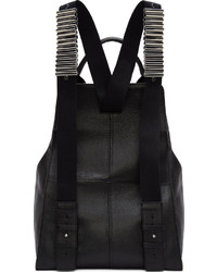 schwarzer Leder Rucksack von McQ