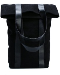 schwarzer Leder Rucksack von Ann Demeulemeester