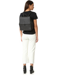 schwarzer Leder Rucksack von Karen Walker