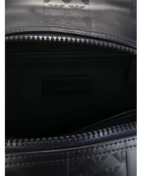schwarzer Leder Rucksack von Emporio Armani