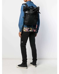 schwarzer Leder Rucksack von Versace Jeans