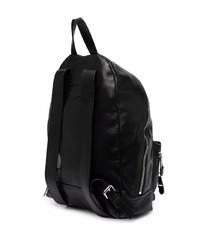 schwarzer Leder Rucksack von Moschino