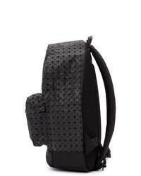 schwarzer Leder Rucksack von Bao Bao Issey Miyake