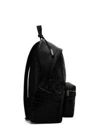 schwarzer Leder Rucksack von Saint Laurent