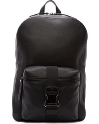 schwarzer Leder Rucksack von Christopher Kane