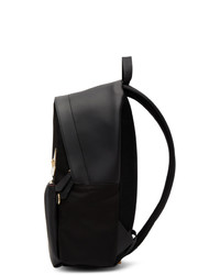 schwarzer Leder Rucksack von Fendi