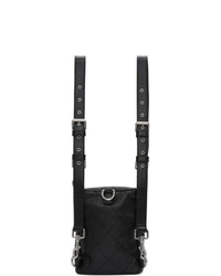 schwarzer Leder Rucksack von McQ Alexander McQueen