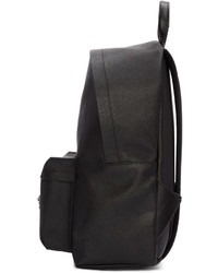 schwarzer Leder Rucksack von Versace