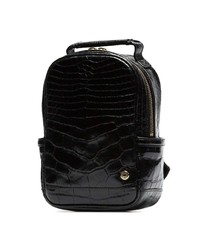 schwarzer Leder Rucksack von Stalvey