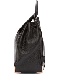 schwarzer Leder Rucksack von Alexander Wang