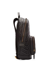 schwarzer Leder Rucksack von Gucci