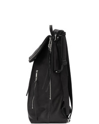 schwarzer Leder Rucksack von Rick Owens