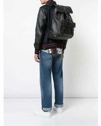 schwarzer Leder Rucksack von Coach