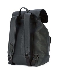 schwarzer Leder Rucksack von Coach