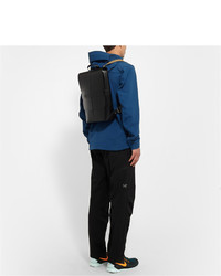 schwarzer Leder Rucksack