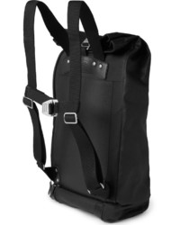 schwarzer Leder Rucksack