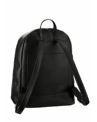 schwarzer Leder Rucksack von Calvin Klein