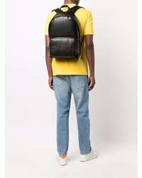 schwarzer Leder Rucksack von Calvin Klein Jeans