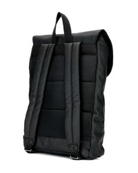 schwarzer Leder Rucksack von Eastpak