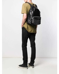 schwarzer Leder Rucksack von Saint Laurent